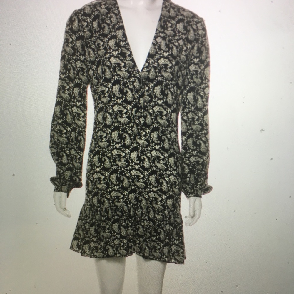 Saint Laurent paisley mini dress New